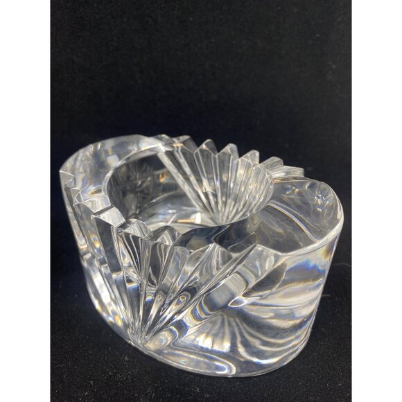 Vintage Mikasa Votive Candle Holder Lead Crystal Cut Clear Glass Heavy - Picture 10 of 12